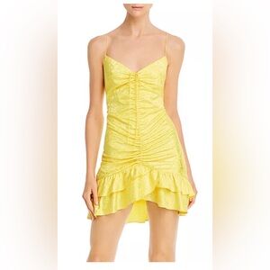 For Love & Lemons Fiji Shirred Mini Dress medium